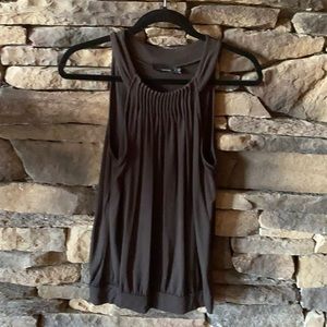 The Limited dark brown rayon halter top size small